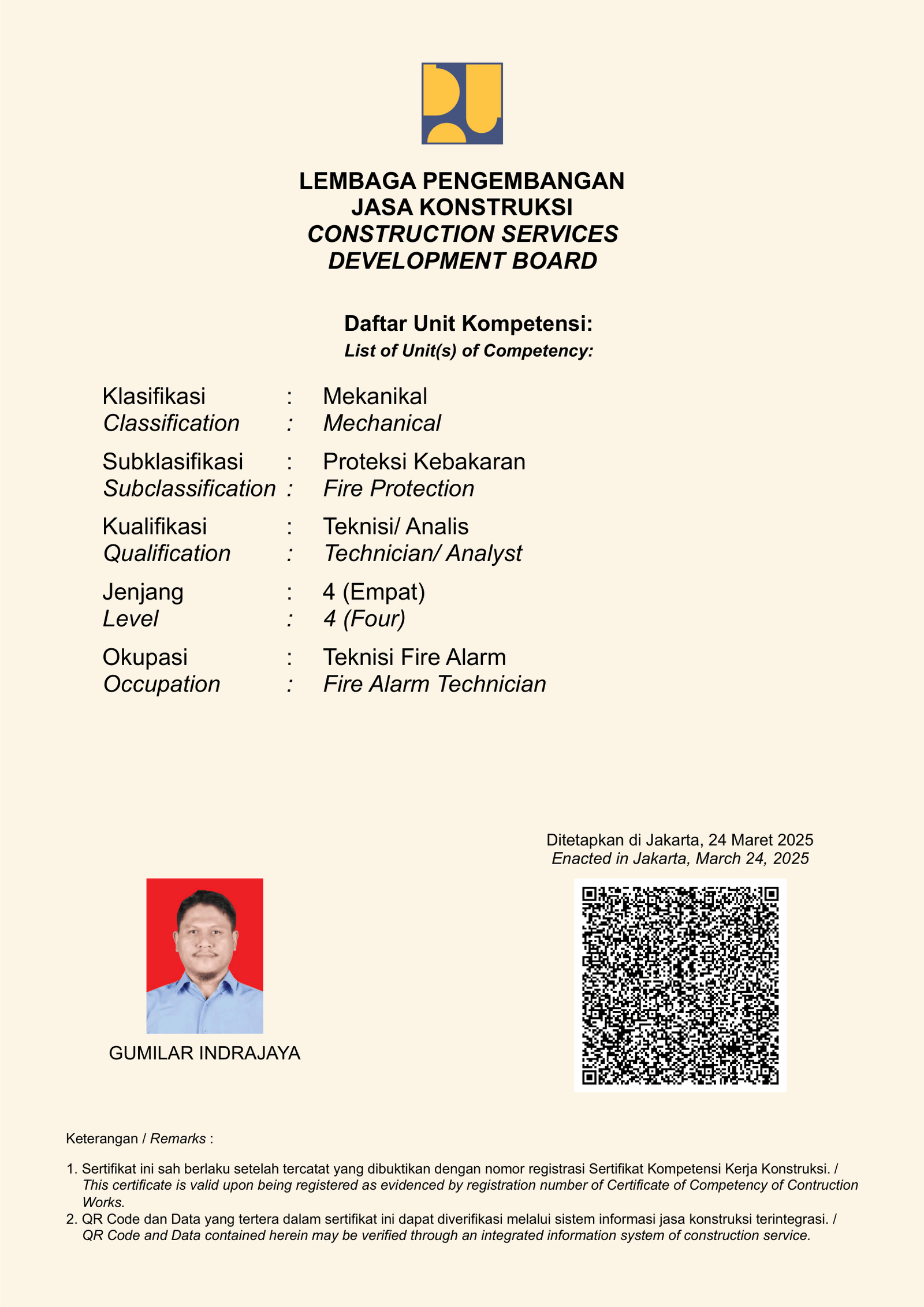 Sertifikat SKK GUMILAR INDRAJAYA-2